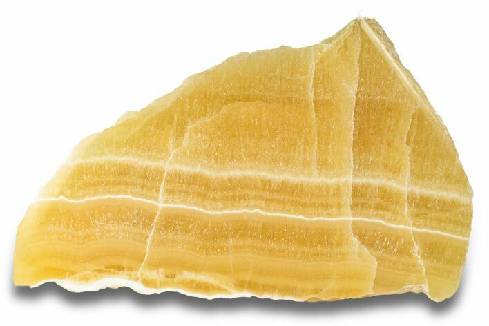 Polished, Orange, Honeycomb Calcite Slab - Utah #264285